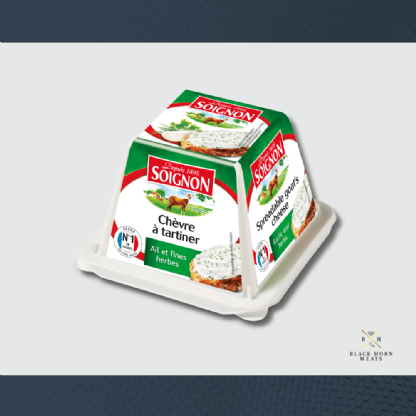 Queijo de Cabra Cremoso Aerado com Alho e Ervas Soignon