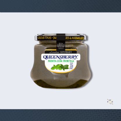 Geléia Queensberry Gourmet Menta & Hortelã