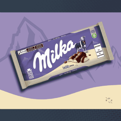 Chocolate Milka Bubbly White