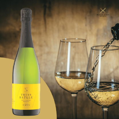 Cava Brut Nature Trias Battle - Espumante