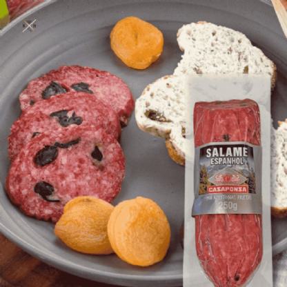 Salame Espanhol com Azeitonas Pretas Casaponsa